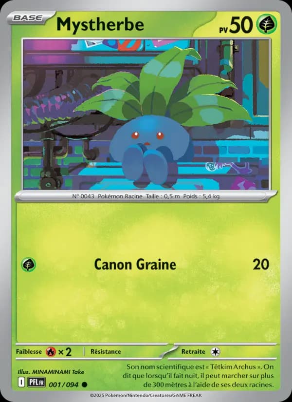 Carte Pokémon Mystherbe 1