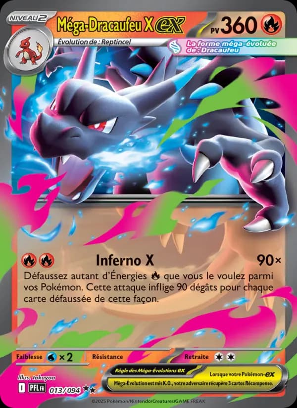 Carte Pokémon Méga-Dracaufeu X ex 13