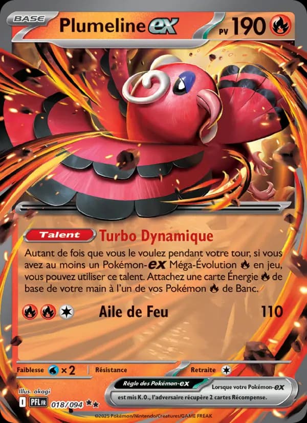 Carte Pokémon Plumeline-ex 18