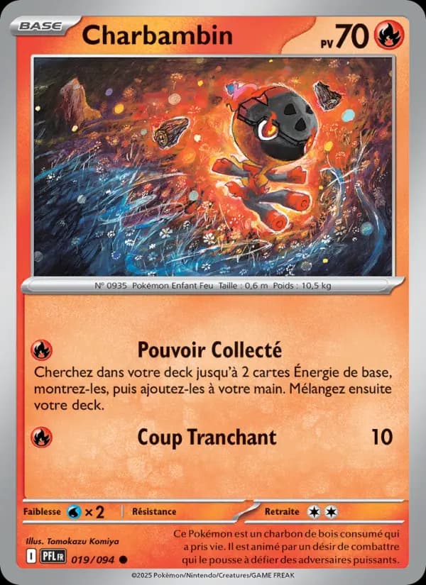 Carte Pokémon Charbambin 19