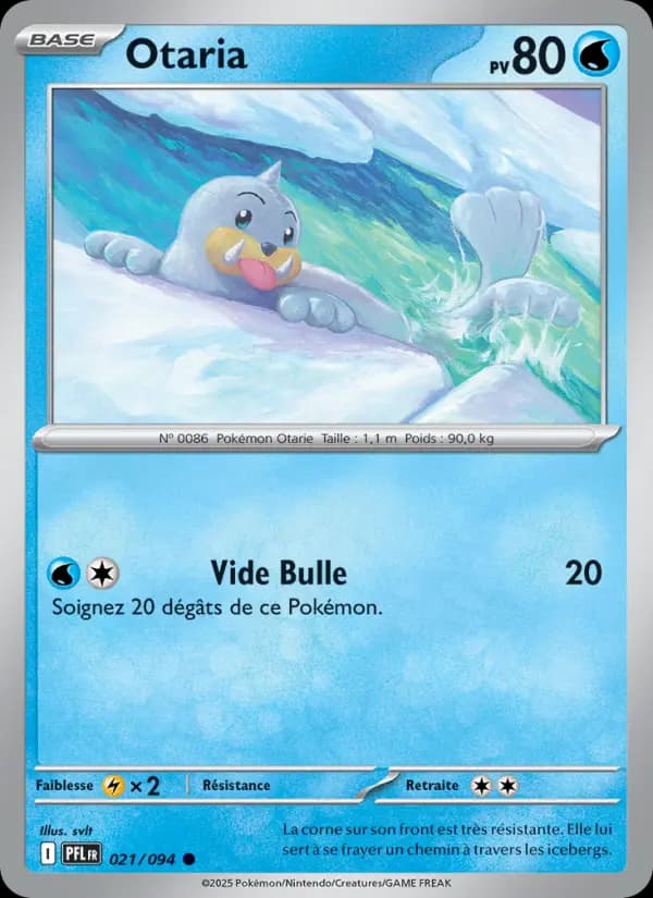 Carte Pokémon Otaria 21