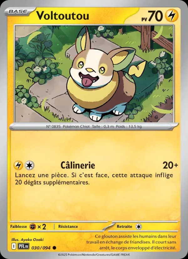 Carte Pokémon Voltoutou 30