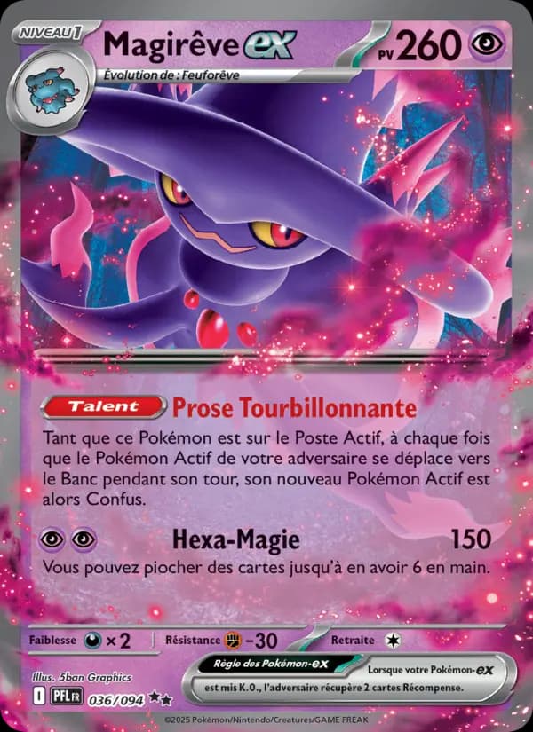 Carte Pokémon Magirêve ex 36