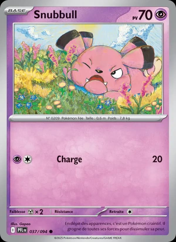 Carte Pokémon Snubbull 37