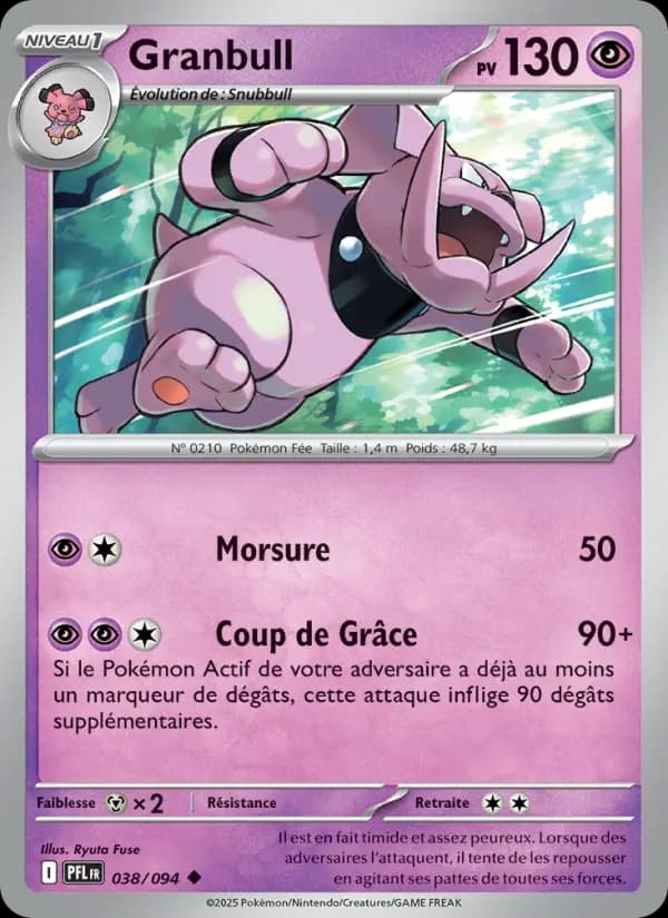 Carte Pokémon Granbull 38