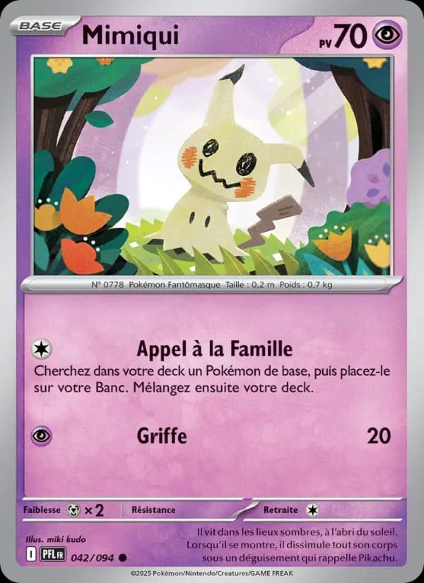 Carte Pokémon Mimiqui 42