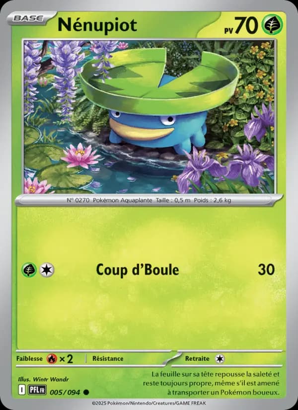Carte Nénupiot la plus chère