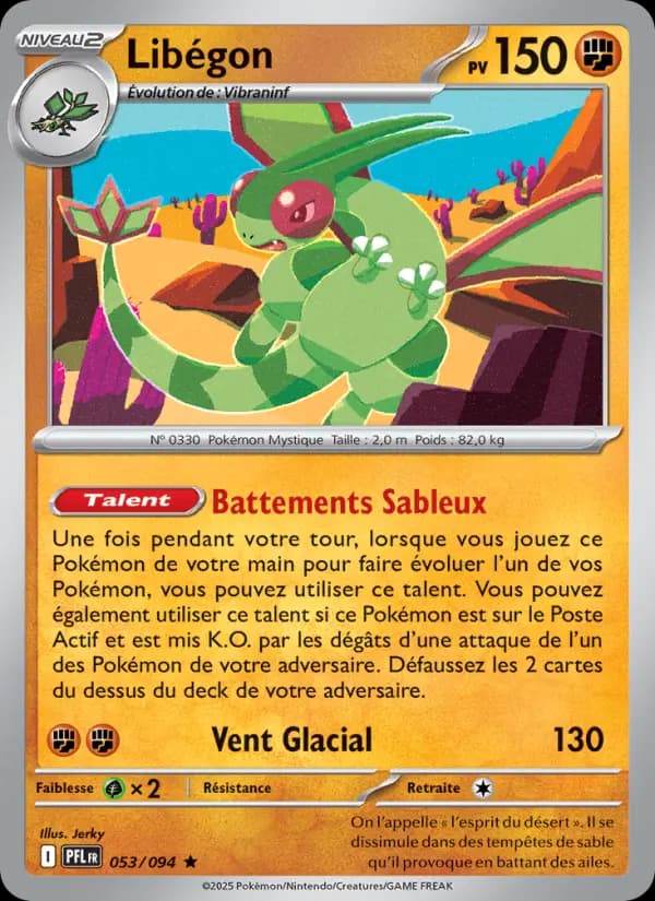 Carte Pokémon Libégon 53
