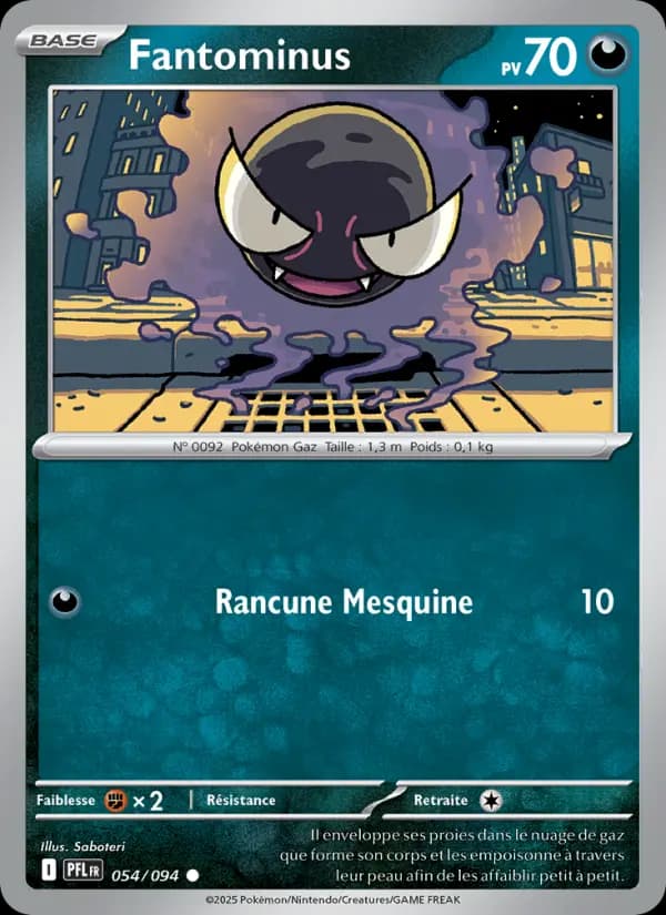 Carte Pokémon Fantominus 54
