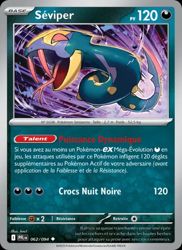 Carte Séviper la plus chère