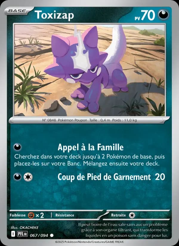 Carte Pokémon Toxizap 67