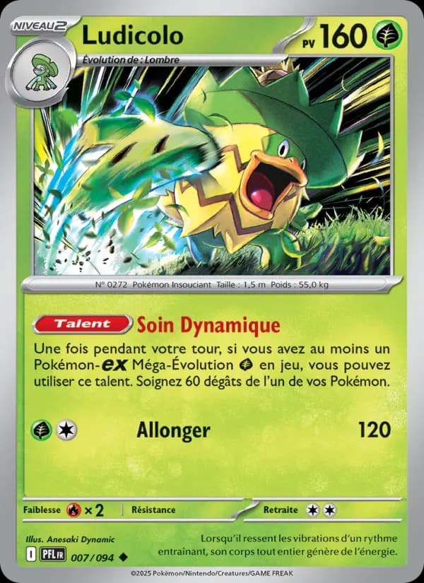 Carte Pokémon Ludicolo 7