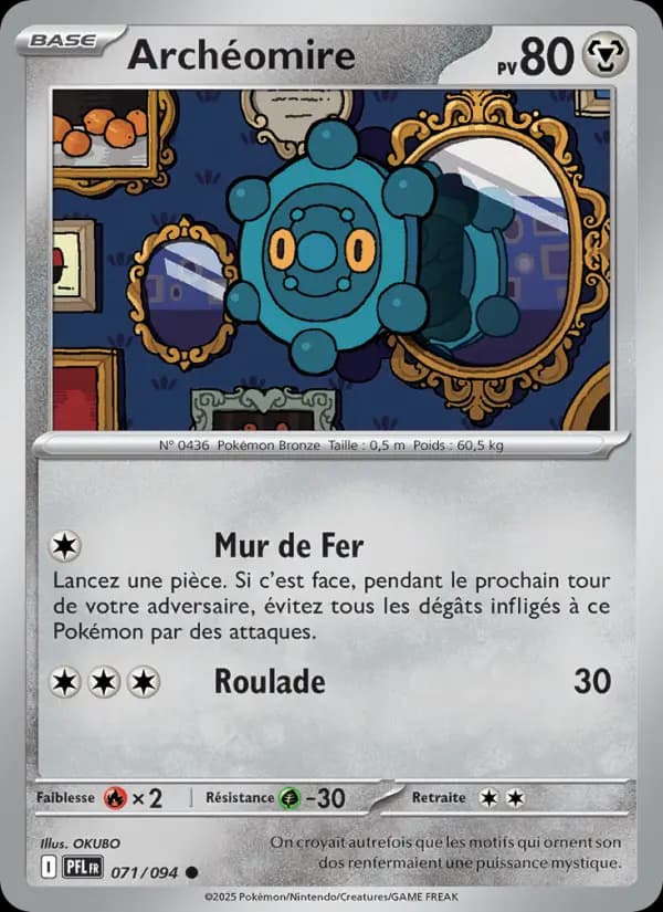 Carte Pokémon Archéomire 71