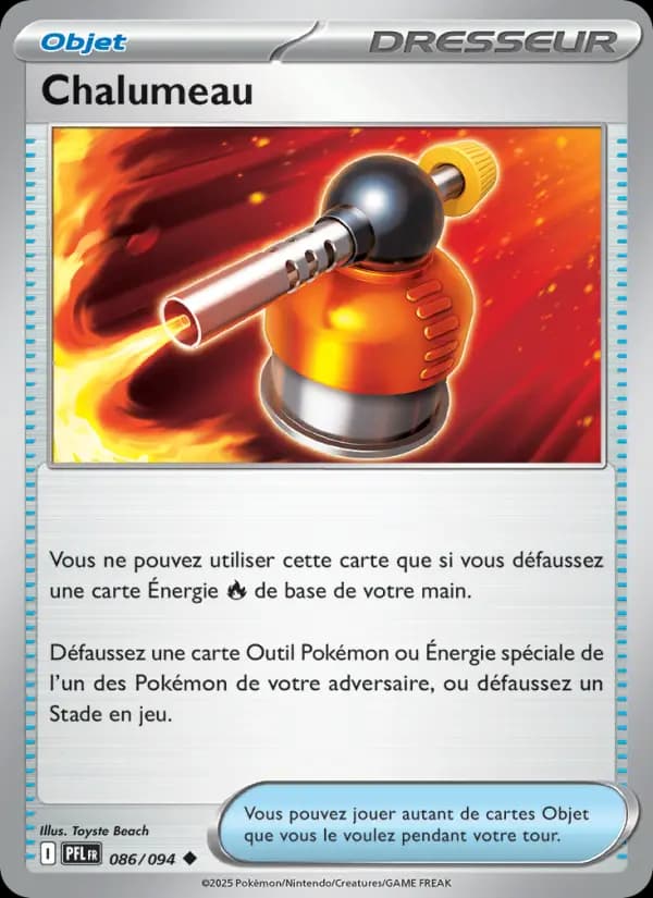 Carte Pokémon Chalumeau 86