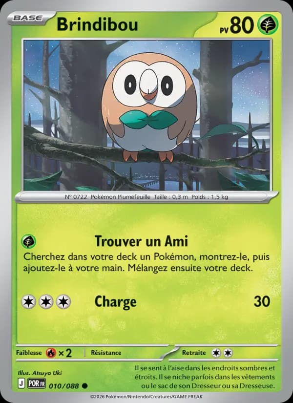 Carte Pokémon Brindibou 010/088