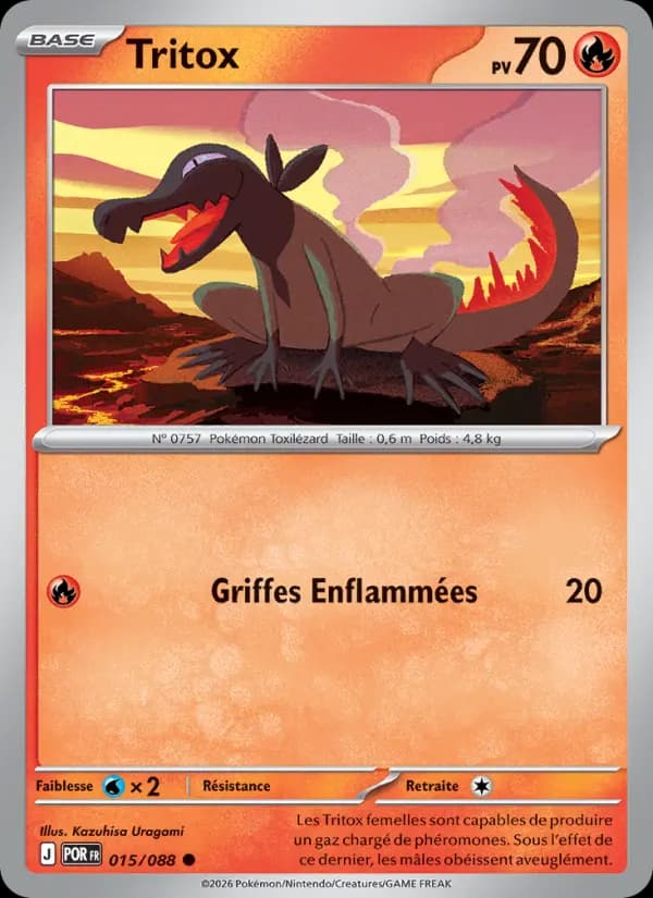 Carte Pokémon Tritox 015/088