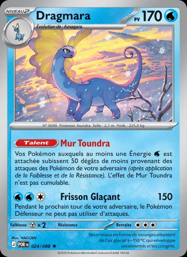 Carte Pokémon Dragmara 024/088
