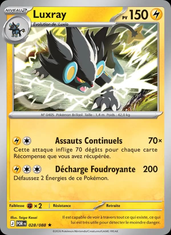 Carte Luxray la plus chère