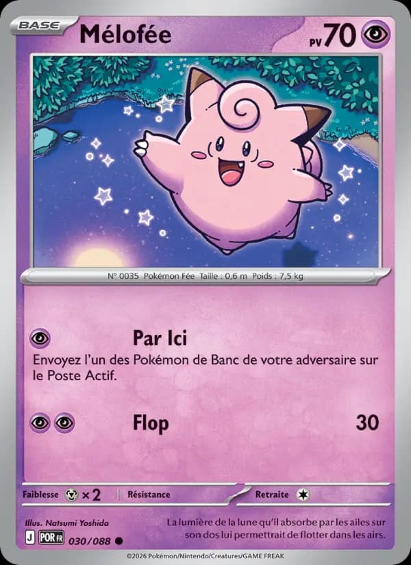 Carte Pokémon Mélofée 030/088