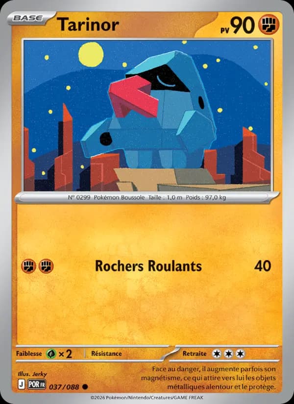 Carte Pokémon Tarinor 037/088