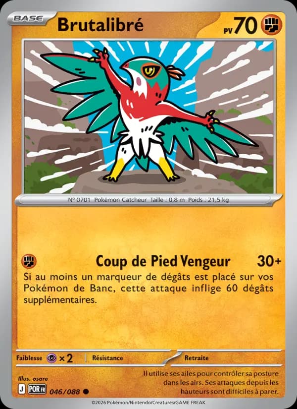 Carte Pokémon Brutalibré 046/088