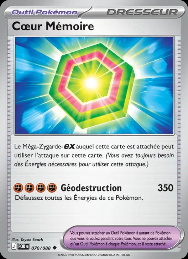 Carte Pokémon Cœur Mémoire 070/088
