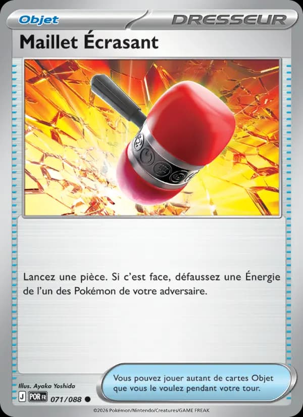 Carte Pokémon Maillet Écrasant 071/088
