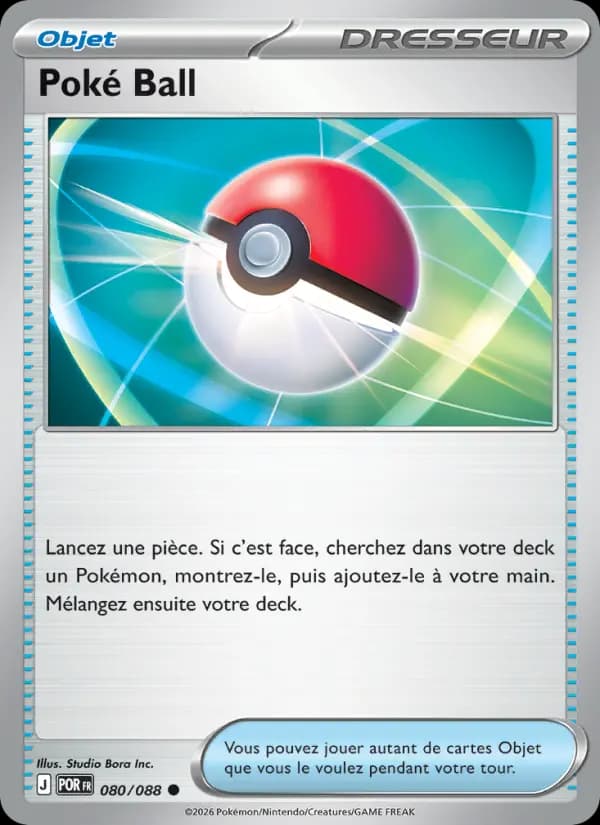 Carte Pokémon Poké Ball 080/088