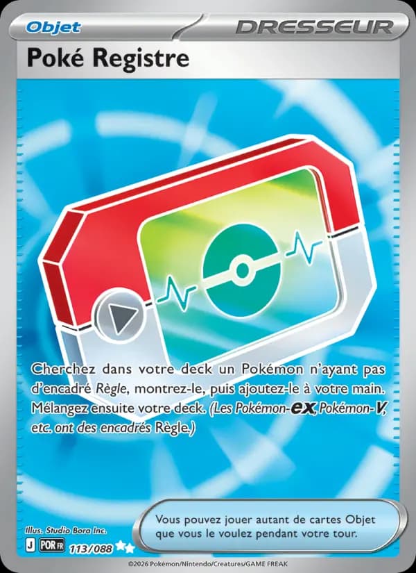 Carte Pokémon Poké Registre 113/088 — Équilibre Parfait