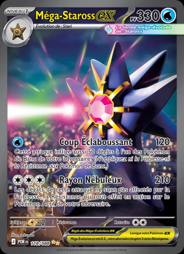 Carte Pokémon Méga-Staross ex 118/088 — Équilibre Parfait