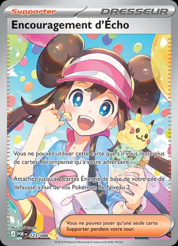 Carte Pokémon Encouragement d'Écho 123/088 — Équilibre Parfait