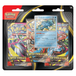 Méga-Évolution: Golduck 3-Pack Blister — Produit scellé Pokémon de la série Méga-Évolution