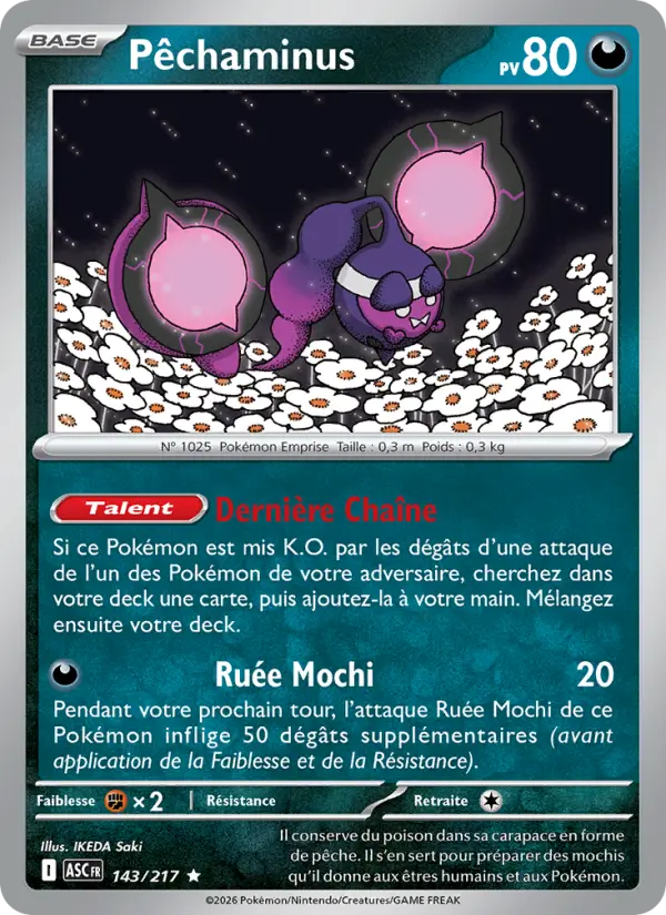 Carte Pêchaminus du Pokémon Pêchaminus