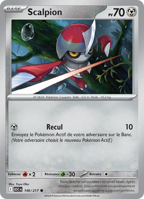 Carte Scalpion du Pokémon Scalpion