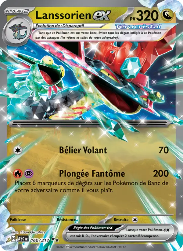 Carte Lanssorien ex du Pokémon Lanssorien