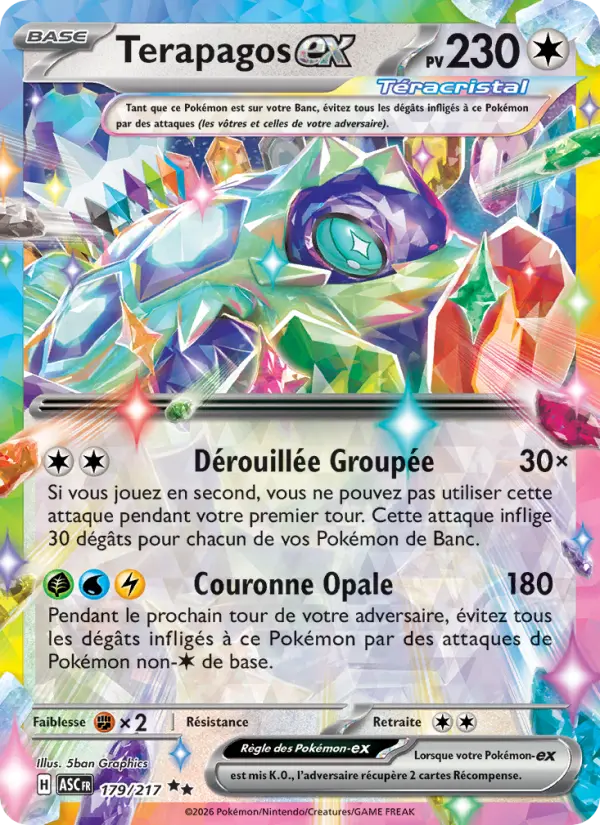 Carte Terapagos ex du Pokémon Terapagos