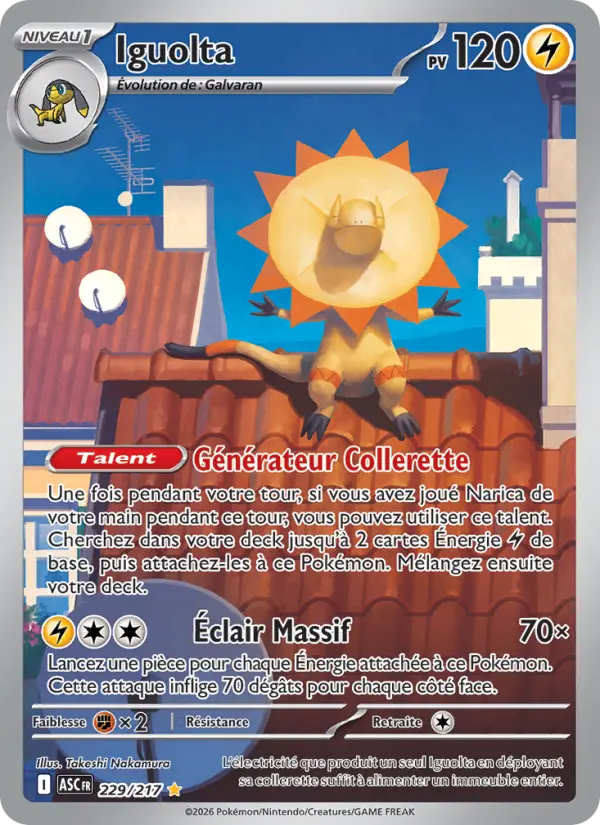 Carte Iguolta du Pokémon Iguolta