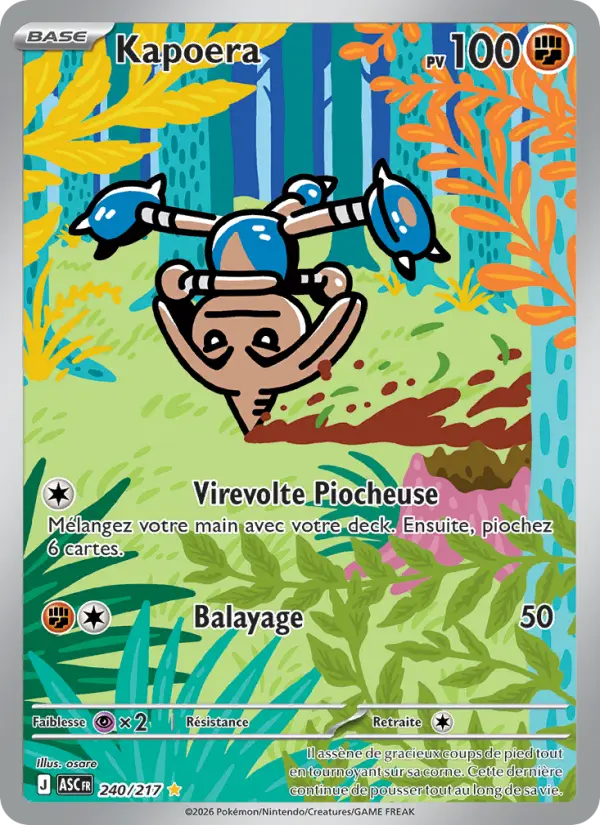 Carte Kapoera du Pokémon Kapoera