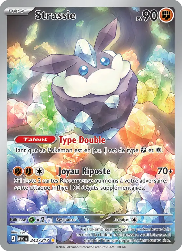 Carte Strassie du Pokémon Strassie
