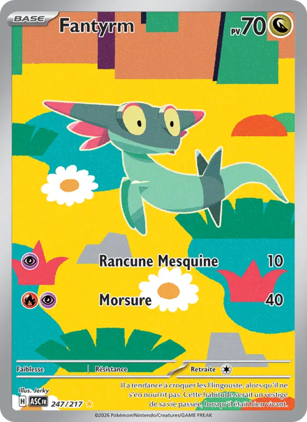 Carte Fantyrm du Pokémon Fantyrm