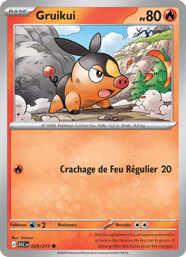 Carte Gruikui du Pokémon Gruikui