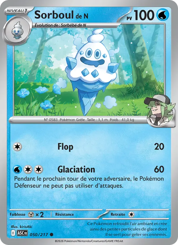 Carte Sorboul de N du Pokémon Sorboul