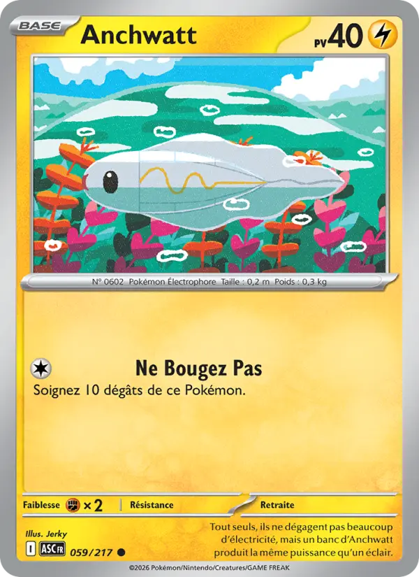 Carte Anchwatt du Pokémon Anchwatt