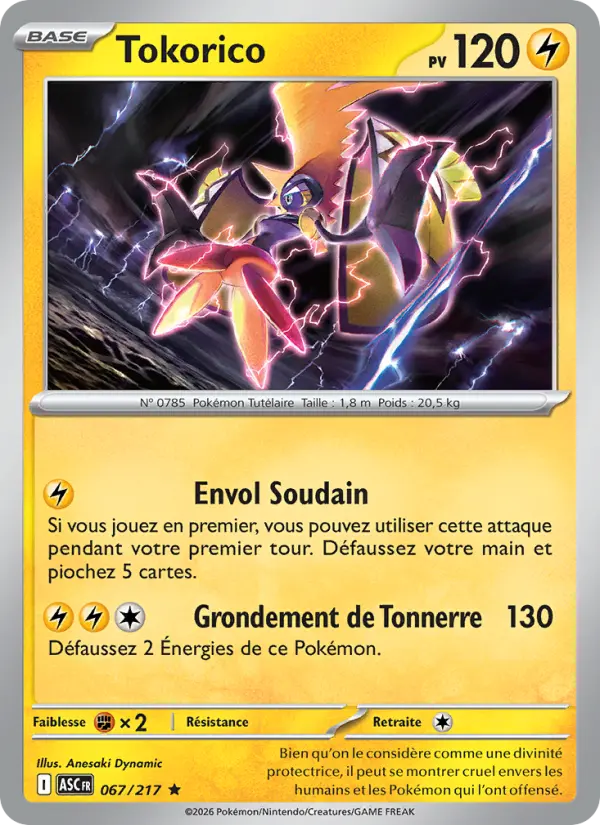Carte Tokorico du Pokémon Tokorico