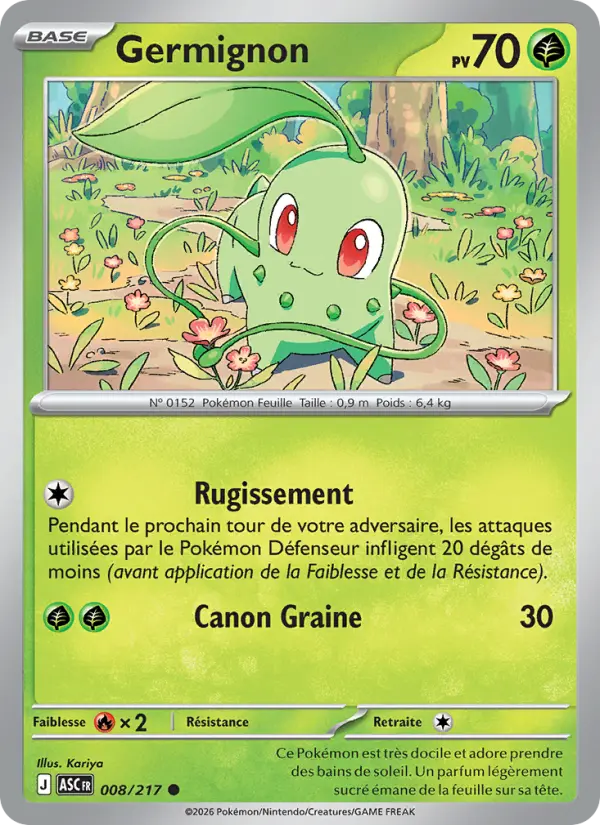 Carte Germignon du Pokémon Germignon