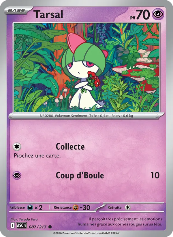 Carte Tarsal du Pokémon Tarsal