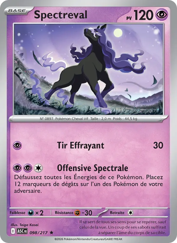 Carte Spectreval du Pokémon Spectreval