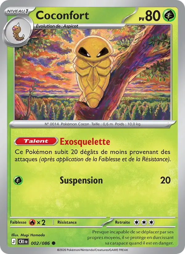 Carte Coconfort du Pokémon Coconfort