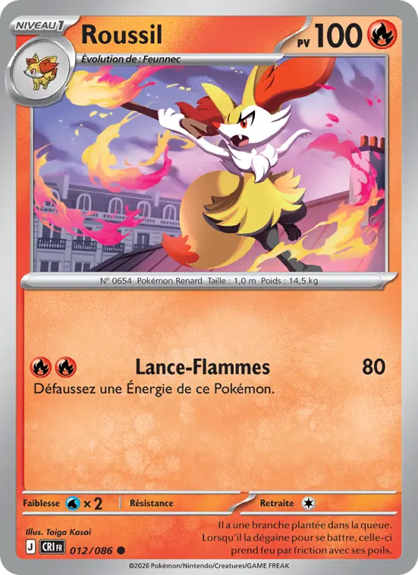 Carte Roussil du Pokémon Roussil