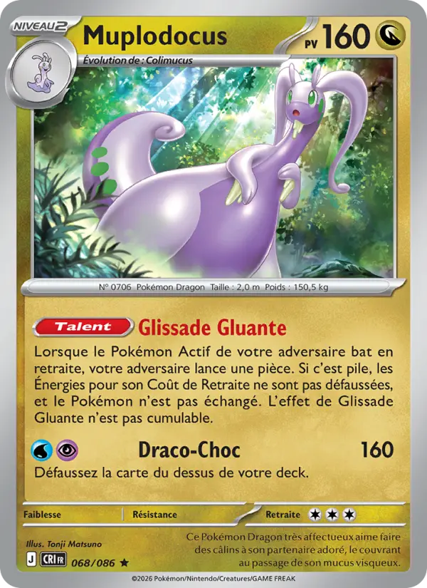 Carte Muplodocus du Pokémon Muplodocus